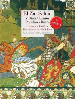 Portada del libro El zar Saltán y otros cuentos populares rusos (1831)