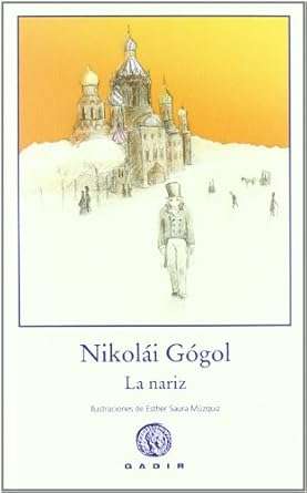 Portada del libro La nariz (1836) de Nikolái Gógol.
